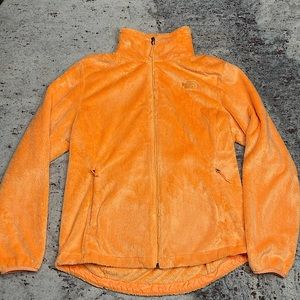 The North Face Super Soft Fleece Full Zip Jacket. Woman’s large. Orange.